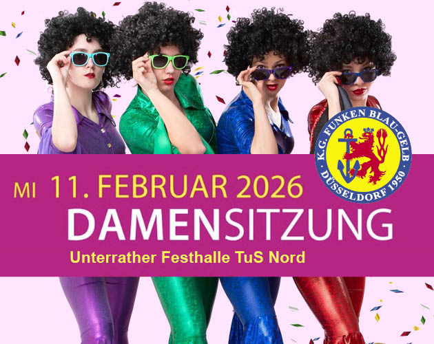 Unterrather Funken - Damensitzung 2026 Poster