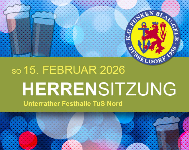 Unterrather Funken - Herrensitzung 2026 Poster