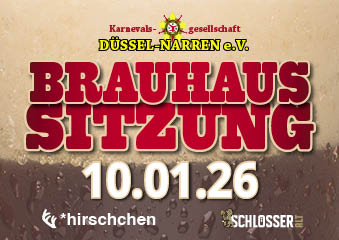 9. Derendorfer Brauhaussitzung - mit der KG Düssel-Narren 2026 Poster